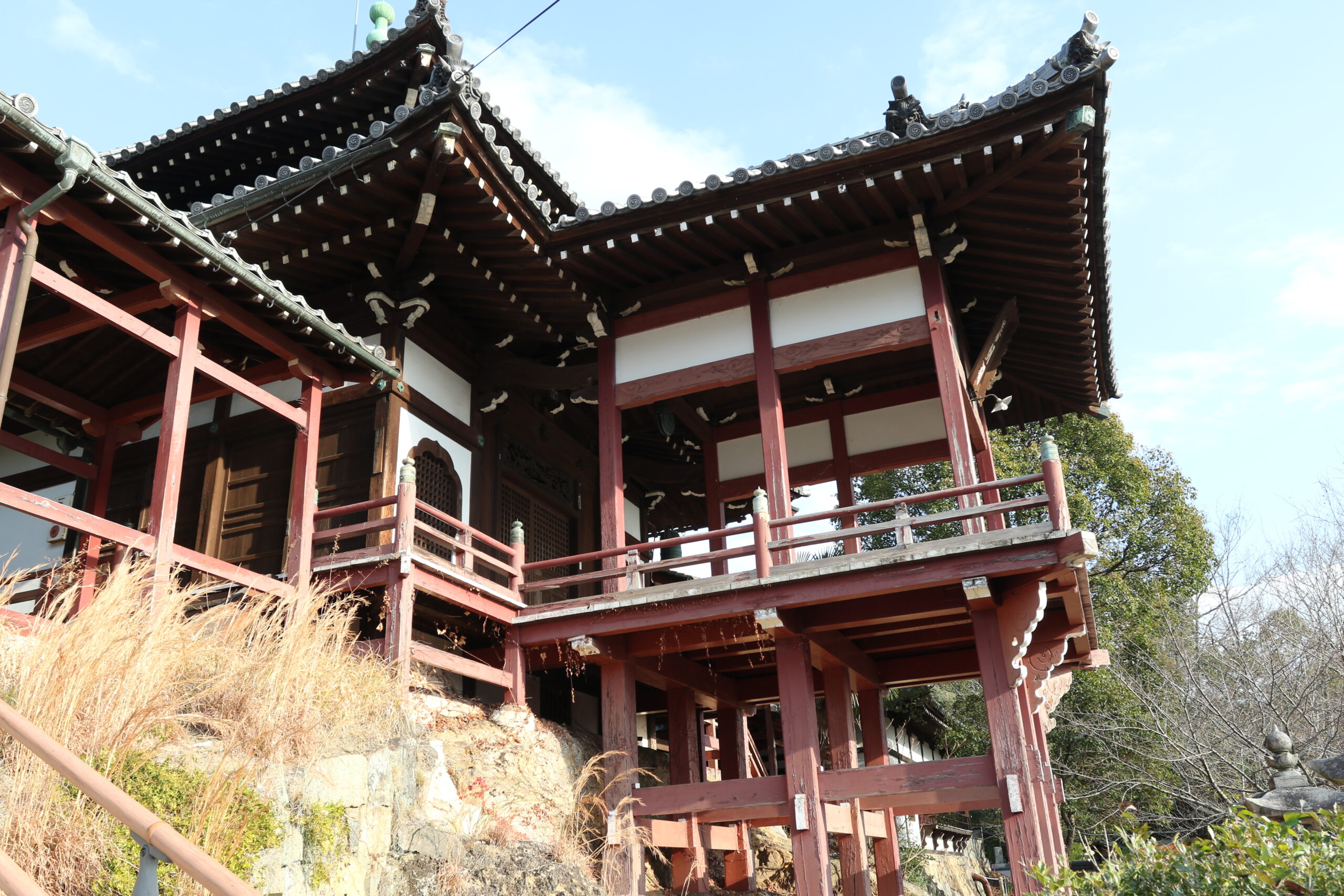 Stone steps leading away from the town